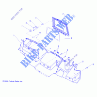 GLOVE BOX   R14HR76AA/AJ (49RGRGLOVEBOX106X6) for Polaris RANGER 800 6X6 2014