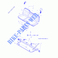 SEAT AND BASE   R14HR76AA/AJ (49RGRSEAT146X6) for Polaris RANGER 800 6X6 2014