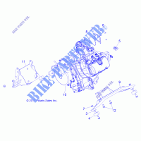 ENGINE, MOUNTING   R14RH76AA/76AC/7EAZ (49RGRENGINEMTG13800MID) for Polaris RANGER 800 EFI MIDSIZE / EPS LE 2014
