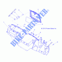 GLOVE BOX   R14TH90FX (49RGRGLOVEBOX118004X4) for Polaris RANGER DIESEL INTL 2014
