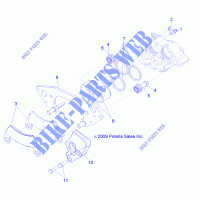 FRONT BRAKE CALIPER   R14WH9EMD (49RGRCALIPER10800CREW) for Polaris RANGER 4X4 900D HIPPO MPS 2014
