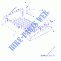 BED BOX   R13RH45AG (49RGRBOX10) for Polaris RANGER 400 MIDSIZE 2013