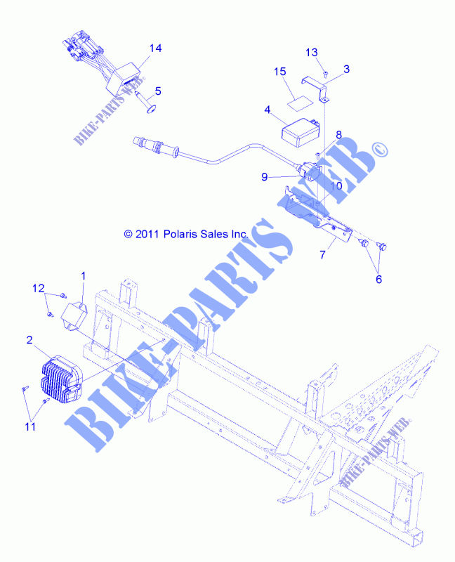 SWITCHES and ECM   R13RH45AG (49RGRELECT12400) for Polaris RANGER 400 MIDSIZE 2013