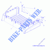 BED BOX   R13RC08GA/GH/FA/FH (49RGRBOX10) for Polaris RANGER 48V EV MIDSIZE/INTL 2013
