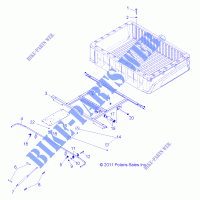 BED BOX MOUNTING   R13WH76AG/AR/EAH/EAI (49RGRBOXMOUNTING12CREW) for Polaris RANGER 800 CREW 2013