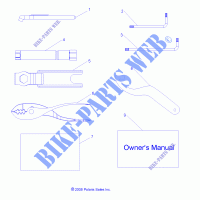 REFERENCES, TOOL KIT  AND OWNERS MANUALS   R13WH76AG/AR/EAH/EAI (49RGRTOOL097004X4) for Polaris RANGER 800 CREW 2013