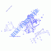 ENGINE, MOUNTING   R13RH76AG/AH/AN (49RGRENGINEMTG13800MID) for Polaris RANGER 800 EFI MIDSIZE 2013