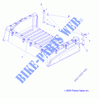 BED BOX   R12RH45AG/AH/AR (49RGRBOX10) for Polaris RANGER 400 4X4 2012