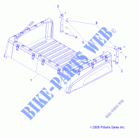 BED BOX   R12WH50AG/AH/AK/AR (49RGRBOX10) for Polaris RANGER 500 4X4 CREW 2012