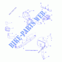 ENGINE, AIR INTAKE   R12TH76/TH7E/TX7E ALL OPTIONS (49RGRAIRINTAKE118004X4) for Polaris RANGER XP 800 2012
