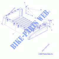 BED BOX   R11WH50AG/AH/AR (49RGRBOX10) for Polaris RANGER 4X4 500 CREW 2011